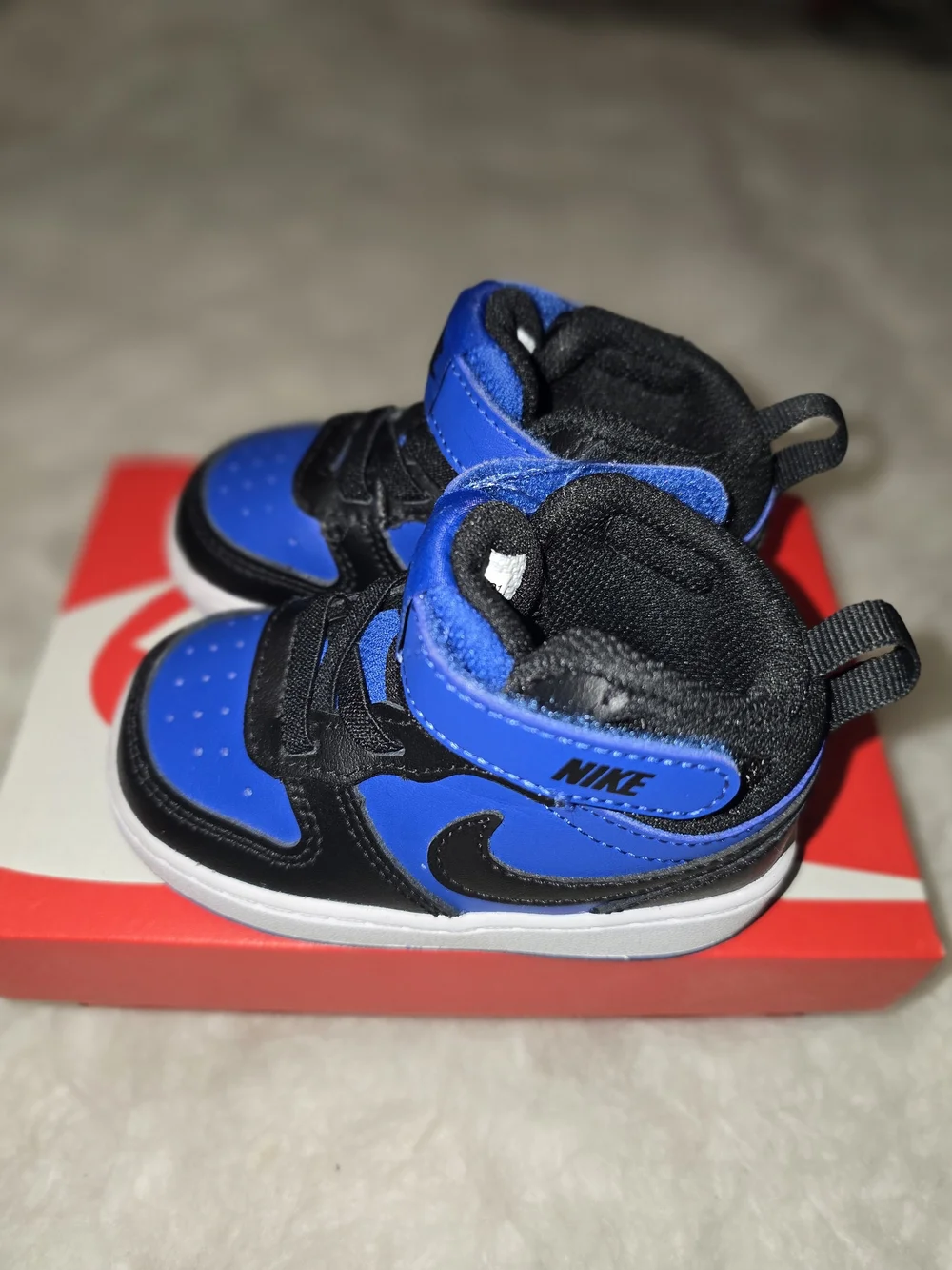 Nike Kids' Blue and Black High-Top Sneakers